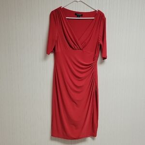 Lauren Ralph Lauren Red Bodycon Midi Dress, Women's 10. Valentine Date